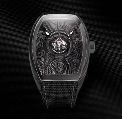 Franck Muller Watch Bands Grand Central Skeleton Tourbillon Black Carbon Fiber watch